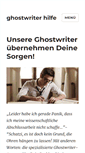 Mobile Screenshot of ghostwriter-hilfe.com